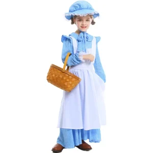 Girls Fairy Tale Colonial Dress Halloween Costume