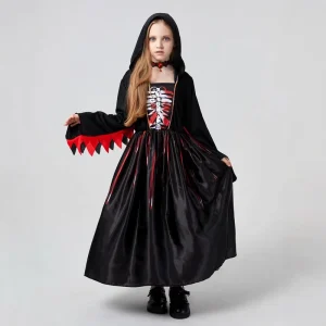 Girls’ Halloween Role-Play Costume Skirt Polyester Stage Performance Cosplay