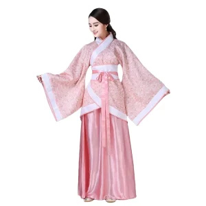 Girls Hanfu Kung Fu Seven Fairy Dress Chinese Traditional Folk Dance Costume