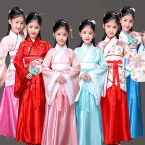 Girls’ Imperial Concubine Hanfu Princess Performance Dress Fairy Costume
