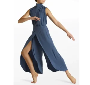 Girls Modern Dance Jumpsuit Child Performance Dance Wear Overall Adult Stage Stretch Ballet Dance Costumes
