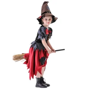 Girls Polyester Witch Fancy Dress Cosplay Costume