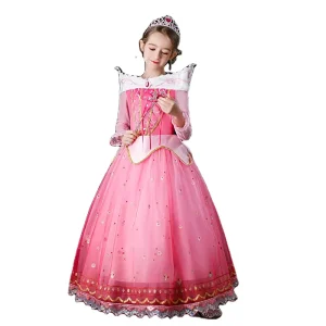 Girls Princess Costume TV Movie Birthday Dress Children’s Cosplay Party Halloween Christmas Outfit