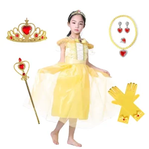 Girls Princess Dress Costume for Halloween, Birthday Parties and Cosplay