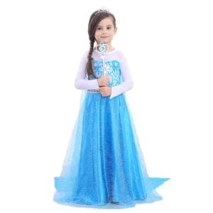 Girls Princess Dress Queen Costume Cosplay Dress up with Accessories