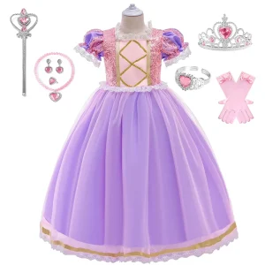 Girls Princess Tulle Dress-Up Costume