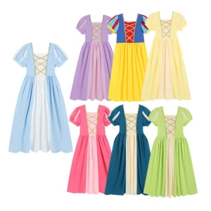 Girls Rapunzel Princess Cosplay Costume Dress