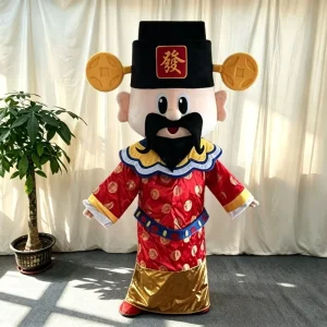 God of Fortune Costume chinese God Mascot Costume
