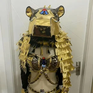 Gold Armor Dance Performance Cosplay Costume