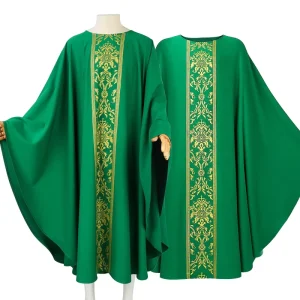 Gothic Medieval Round-Neck Priest Robe Unisex Clergy Cassock