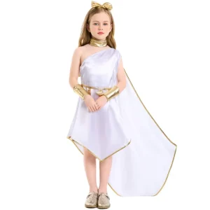 Greek Goddess Irregular Dress Girl’s Roman Princess Cosplay Costume