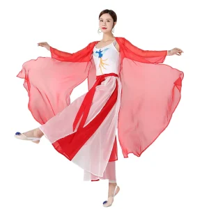 HB111 Classical Dance Costume Flowing Ancient Style Modern Performance Chinese Belly Training Set