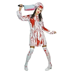 Halloween Bloodied Silent Hill Nurse Triangle headed Zombie Costume for Ladies Women