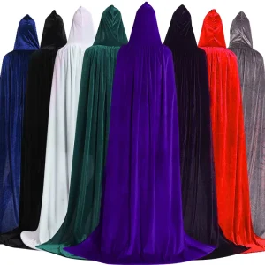 Halloween Cape Costume Adult Style Suitable for Easter Carnival Movie and TV Series Cosplay Unisex Velvet Clock Clothes