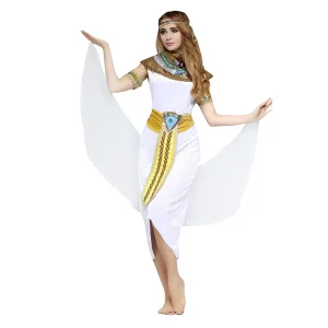 Halloween Carnival Party Kids Boy Girl Cosplay Ancient Egyptian Pharaoh Prince Princess Costume