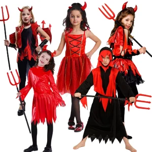 Halloween Children’s Clown Role-Play Costume for Boys and Girls