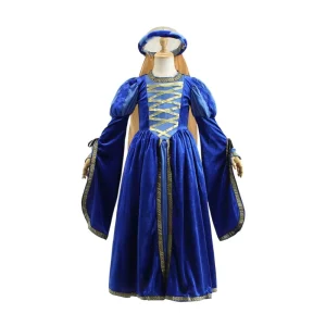 Halloween Children’s Retro Court Style Medieval Renaissance Girls’ Carnival Dress