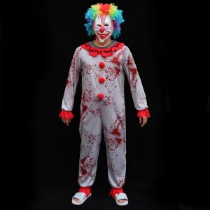 Halloween Clown Costume for Haunted House and Secret Room Events, Factory Direct
