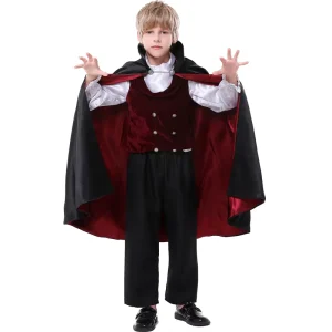Halloween Cosplay Boy Prince Vampire Costume Duke of Twilight Dracula Performance Costume