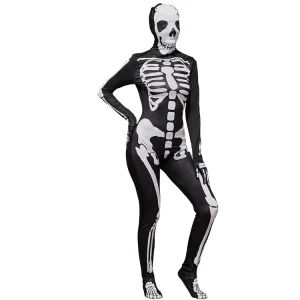 Halloween Cosplay Costume Adult Scary Skeleton Suit Fancy Dress Masquerade Skeleton Party Costume For Adult Men