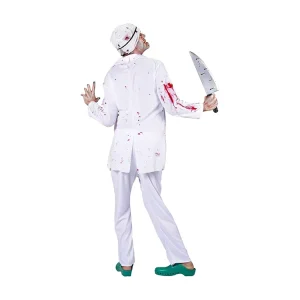 Halloween Costume Bloody Doctor Zombie Doctor Outfit Costumes for Halloween Party Adults’ Man Zombie Doctor Costume