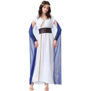 Halloween Costume Cosplay Outfit of the Classical Mythological Medieval Moon Goddess Game playing Costume