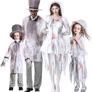 Halloween Costumes Kid’s Bloody Horror Bride Scary Zombie Costume HOHC 004