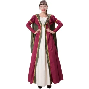 Halloween Court Drama Cosplay Queen Cape Performance Costume