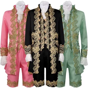 Halloween Court Prince Medieval Vintage Cosplay Performance Costume