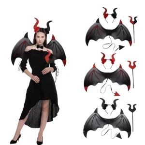 Halloween Devil Wings Costume Set for Cosplay and Masquerade