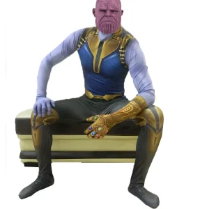 Halloween Doctor Strange Thanos Cosplay Costume with Face Wear