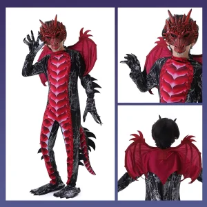 Halloween Dragon Dinosaur Costume Set for Boys’ Parties and Performances