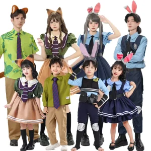 Halloween Echo Costume Zootopia Themed Performance Outfit for Kids and Adults Polyester Unisex Cosplay