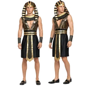 Halloween Egyptian Pharaoh TV Role-playing Adult Unisex Polyester Suits Costumes Customization Festival Performance Skirts