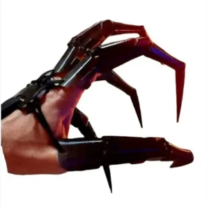 Halloween Ghost Claw Hand Model with Articulated Flexible Fingers for Costume Parties and Decorations