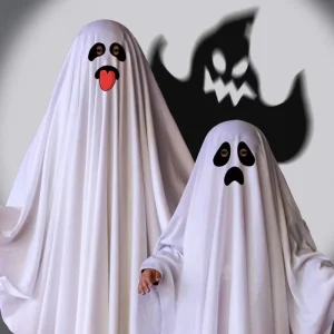 Halloween Ghost Cosplay Costume and Party Decoration Set