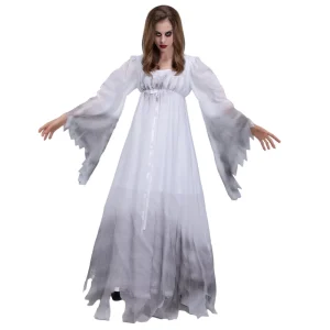 Halloween Ghost Zombie Vampire Bride Costume for Women