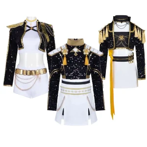 Halloween Girl Black Uniform Performance Costume Set AOKG-170