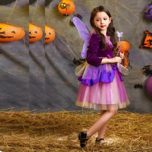 Halloween Girl Witch Costume Top for Children