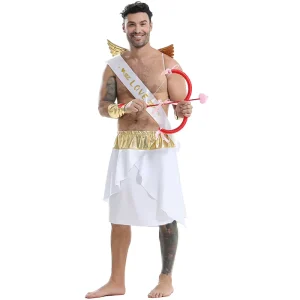 Halloween Greek Mythology Angel Cupid Satin Ribbon Character Costume