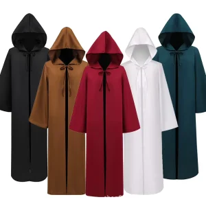 Halloween Hooded Cloak Long Robe Cosplay Costume for Adults