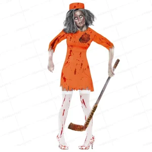 Halloween Horror Movie Props Animated Prop Bloody Hockey Stick Zombie weapon