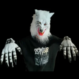 Halloween Horror Scary Wolf Mask PVC Vinyl Adult Children Headgear Cosplay Costume