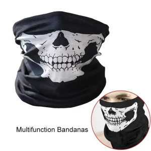 Halloween Horror Skeleton Real CS Silk Masks Cosplay Costume Chin Mask for Party Dress up Skeleton Performance