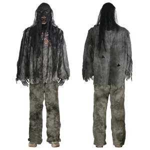 Halloween Horror Skeleton Stage Costume Cosplay Jumpsuit Screaming Demon Ghost Costume