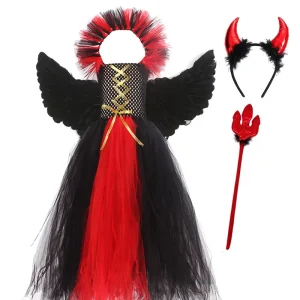 Halloween Little Devil Role-Playing Costume Set Vampire Princess Dress Witch Performance Costume DP164