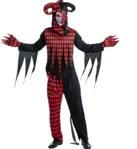 Halloween Male Clown Costume for Stage Performance and Carnival
