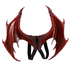 Halloween Mardi Gras Carnival Costume for Men Children Demon Cosplay Dragon Wings Cross Border