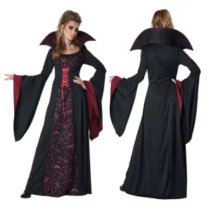 Halloween Masquerade Vampire Queen Cosplay Costumes Court Magic Halloween Witch