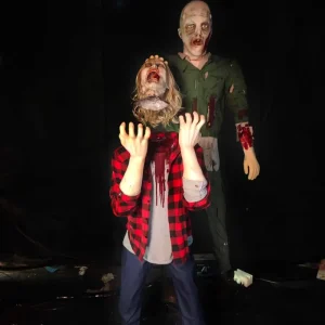 Halloween Movie Decoration Half Body Zombie Ghost Horror Animated Model for Haunted House Scary Figures for Terror Tunnel